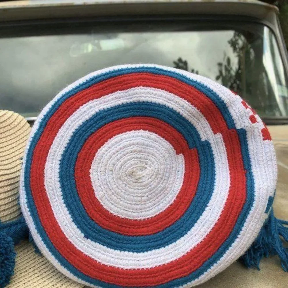 Colombia Wayuu Bucket Bag Drawstring Crossbody Sho - Picture 7 of 8